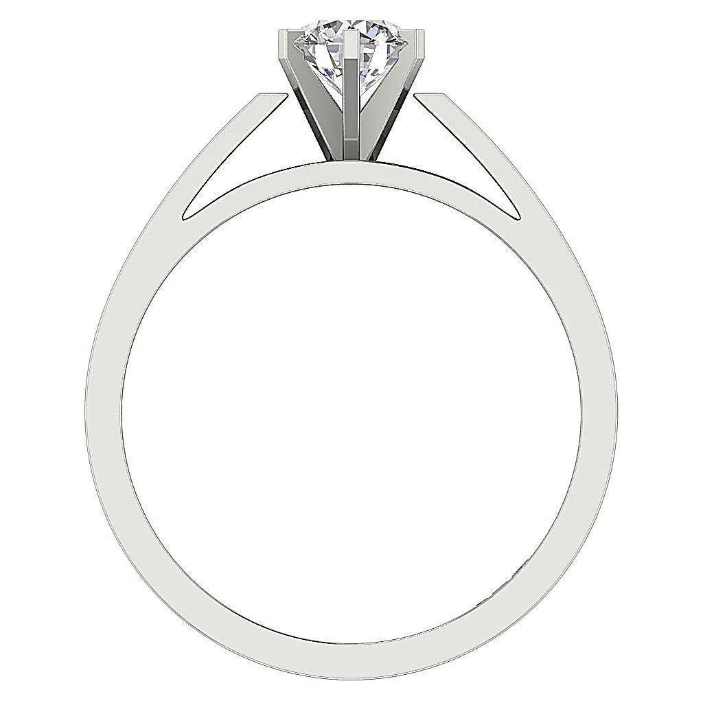 0.80 Ct Round Cut Diamond Solitaire Ring in 14k/18k Solid Gold (G Color, I1/SI1) - Image 5