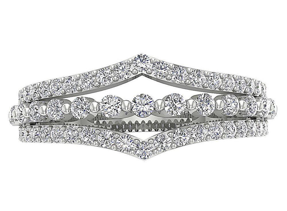 The Nico Round Diamond Split Shank Designer Anniversary Ring 14K Yellow Gold For Her - Image 6