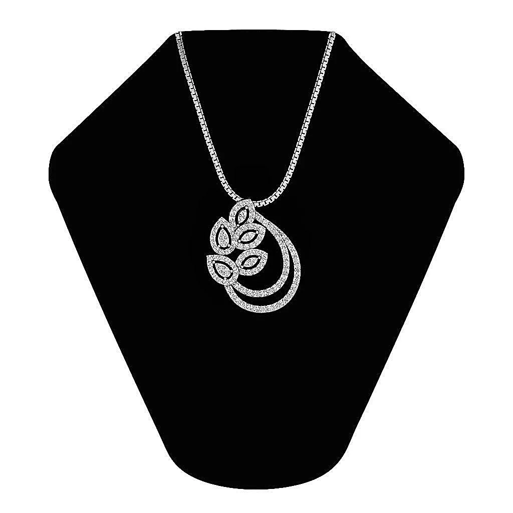 The Niko Elegant Round Cut Diamond Designer Fashion Pendant White Yellow Rose Gold - Image 6