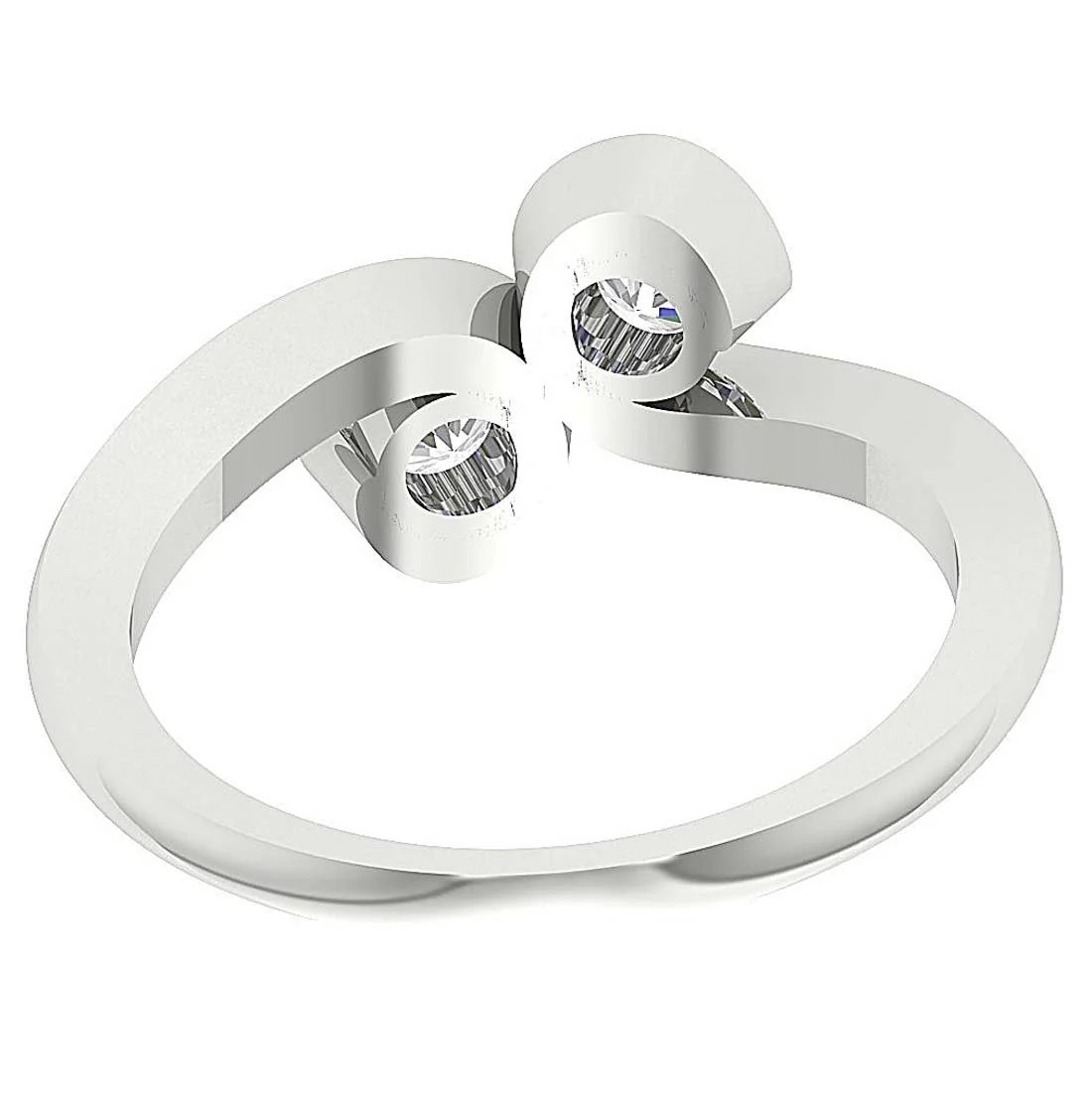 The Nikolas Solitaire Ring with Two big Natural Diamond 14K Solid Gold Anniversary Ring - Image 7