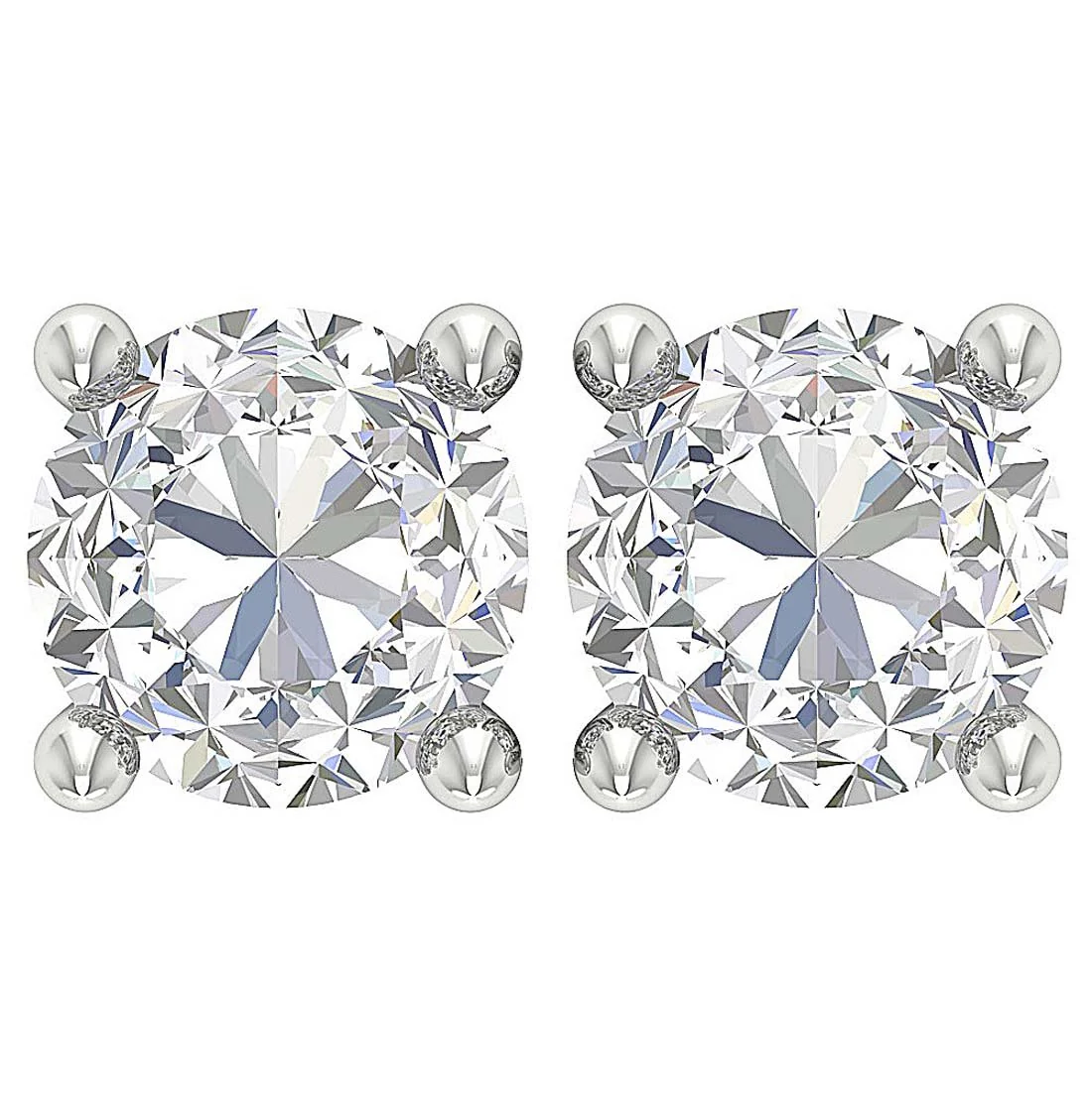 I1 G 1.50Ct Solitaire Stud Earring For Her Natural Diamond 14K Solid Gold - Image 8
