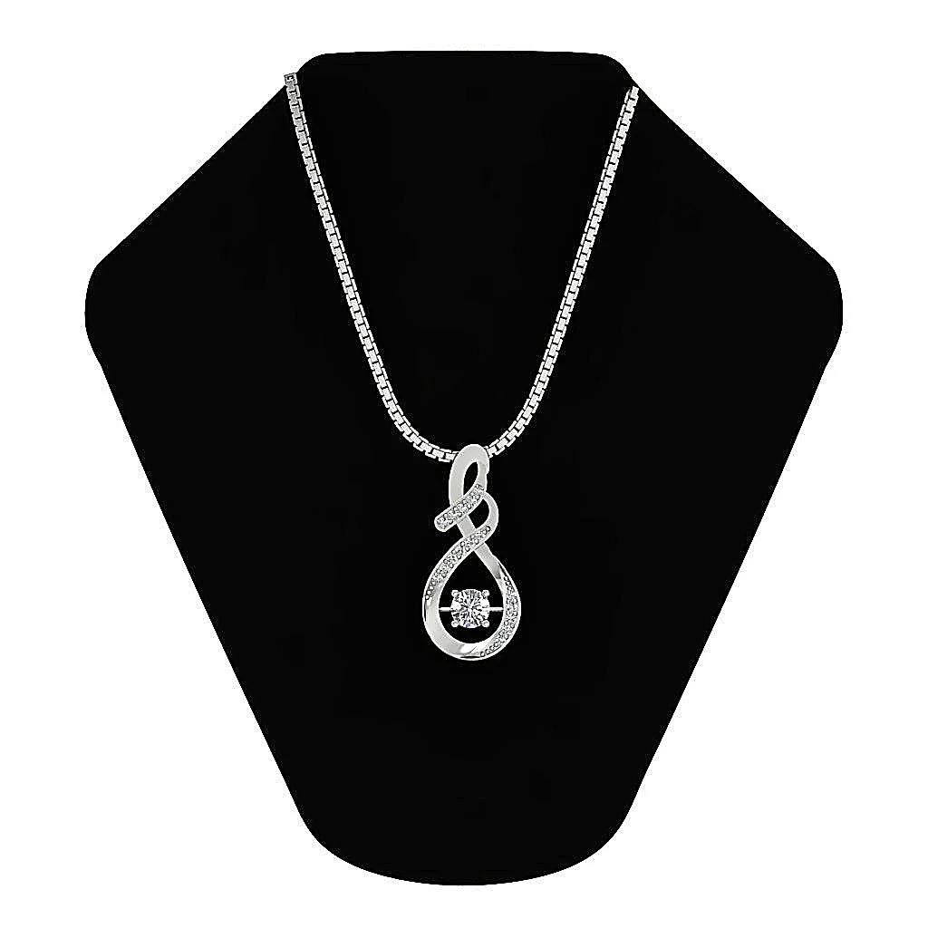 The Patrick Elegant Fashion Pendant Natural Diamond 14K Solid Gold Prong Set - Image 7