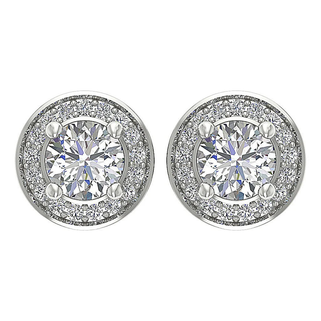 The Paul Genuine Diamond 14K Gold Removable Jacket Solitaire Stud Earring - Image 4