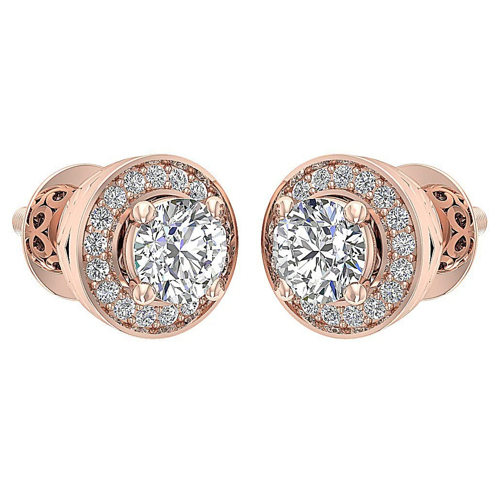 The Paul Genuine Diamond 14K Gold Removable Jacket Solitaire Stud Earring - Image 7