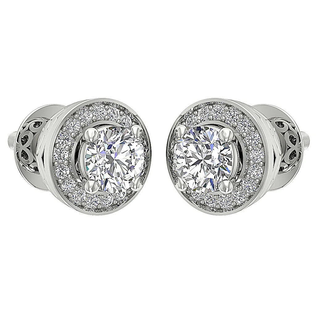 The Paul Genuine Diamond 14K Gold Removable Jacket Solitaire Stud Earring - Image 9
