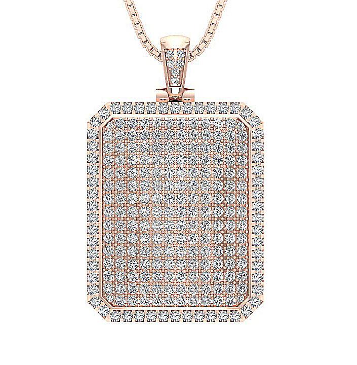 The Paxton 14k Solid Gold Prong Set 2.50 Carat Round Brilliant Cut Fashion Pendant - Image 2
