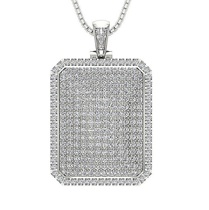 The Paxton 14k Solid Gold Prong Set 2.50 Carat Round Brilliant Cut Fashion Pendant - Image 3