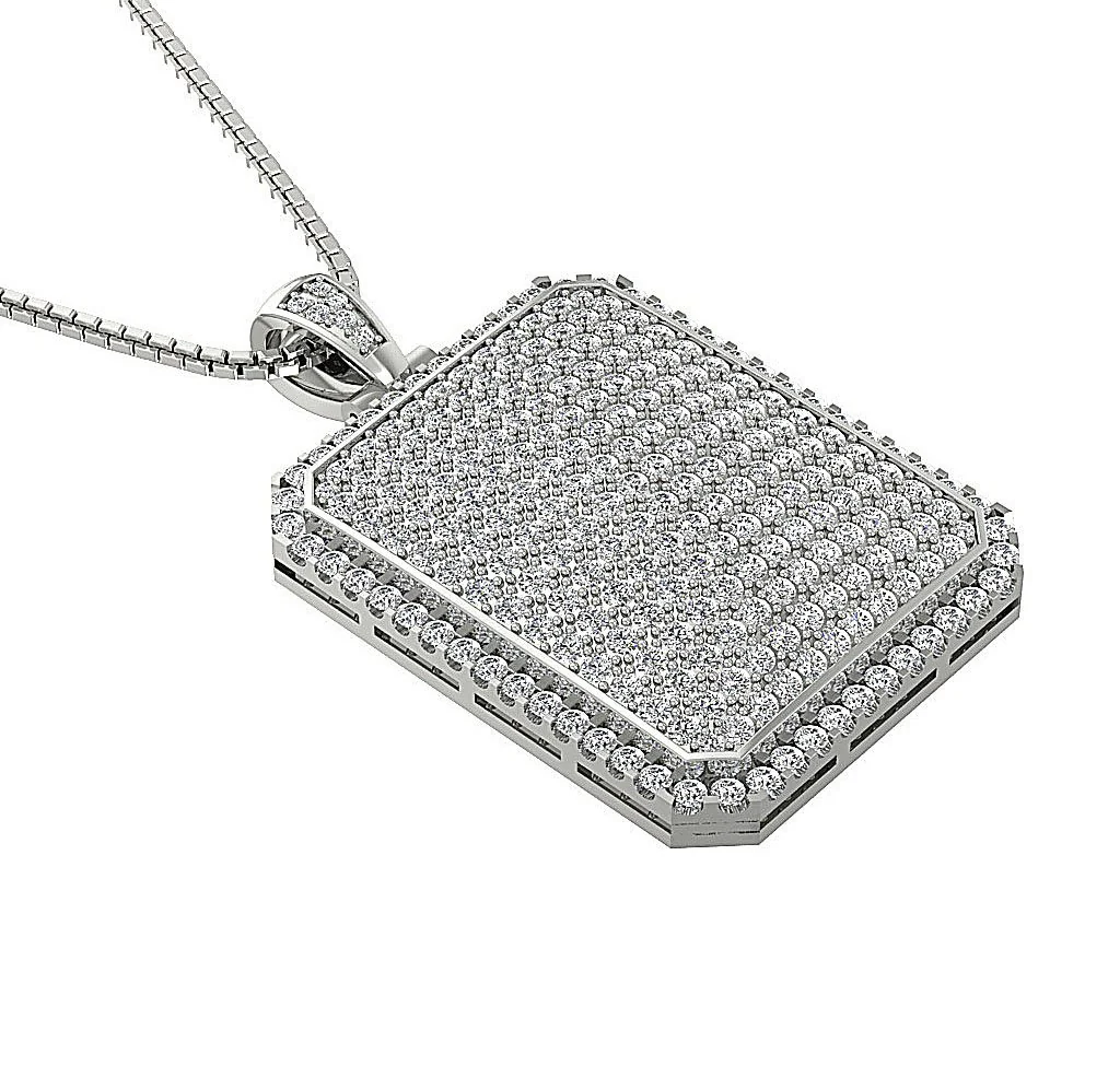 The Paxton 14k Solid Gold Prong Set 2.50 Carat Round Brilliant Cut Fashion Pendant - Image 4