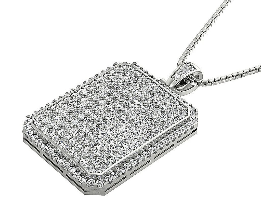 The Paxton 14k Solid Gold Prong Set 2.50 Carat Round Brilliant Cut Fashion Pendant - Image 5