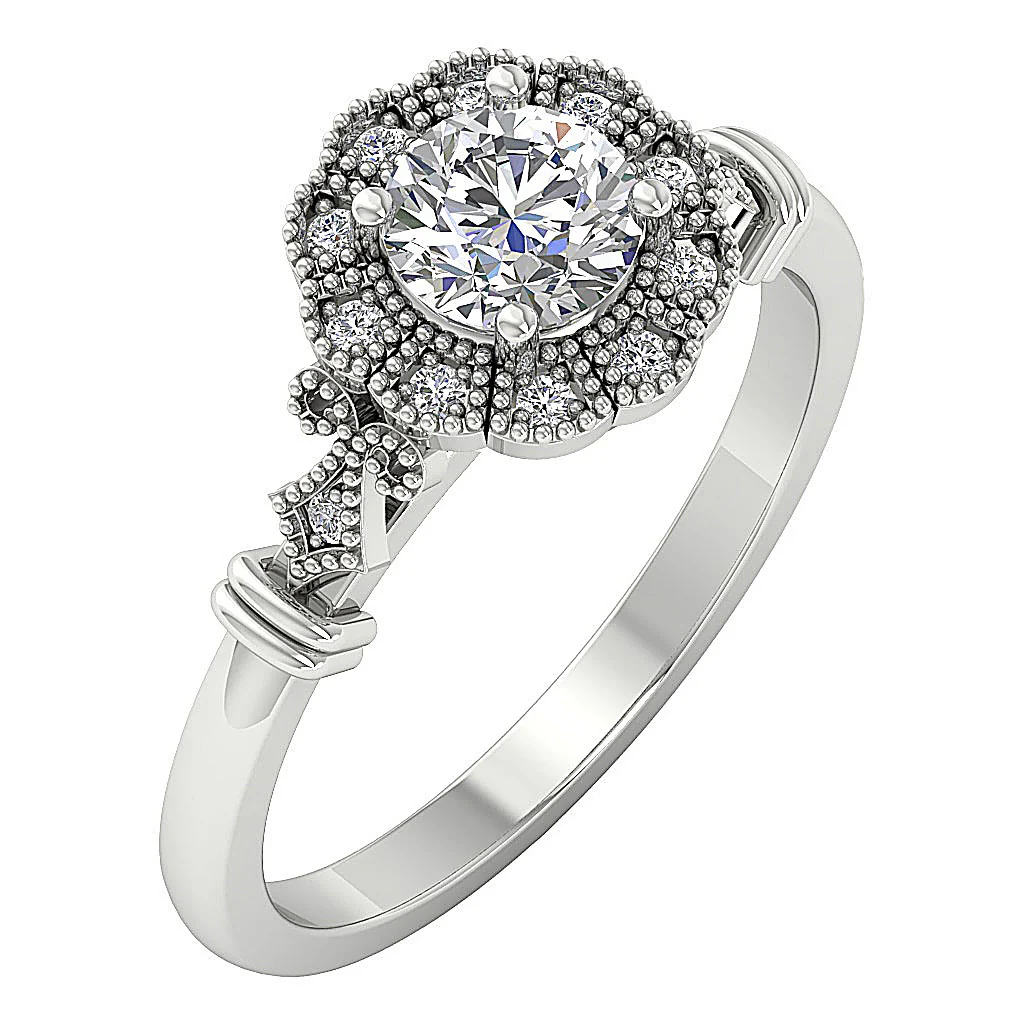 Round Brilliant Cut Diamond 14k Solid Yellow Gold I1/SI1 G 0.90Ct Solitaire Engagement Ring - Image 2