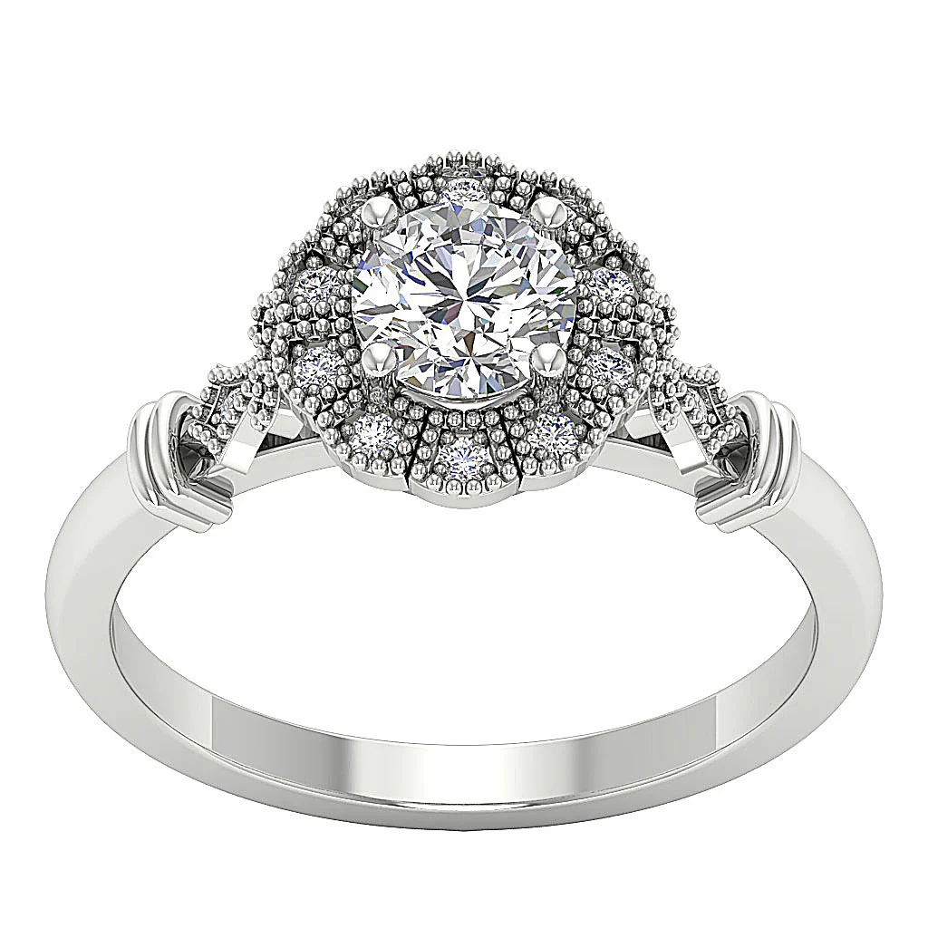 Round Brilliant Cut Diamond 14k Solid Yellow Gold I1/SI1 G 0.90Ct Solitaire Engagement Ring - Image 4