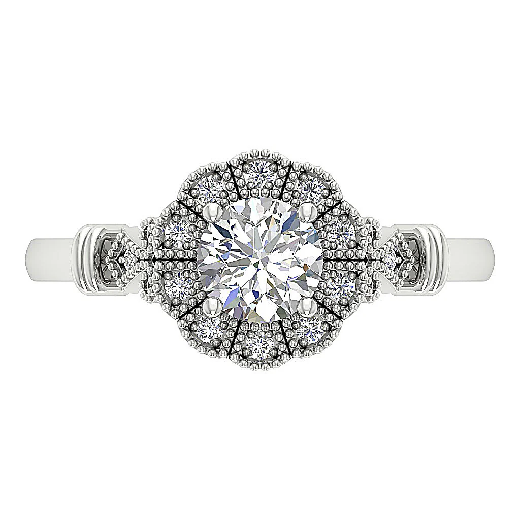 Round Brilliant Cut Diamond 14k Solid Yellow Gold I1/SI1 G 0.90Ct Solitaire Engagement Ring - Image 6