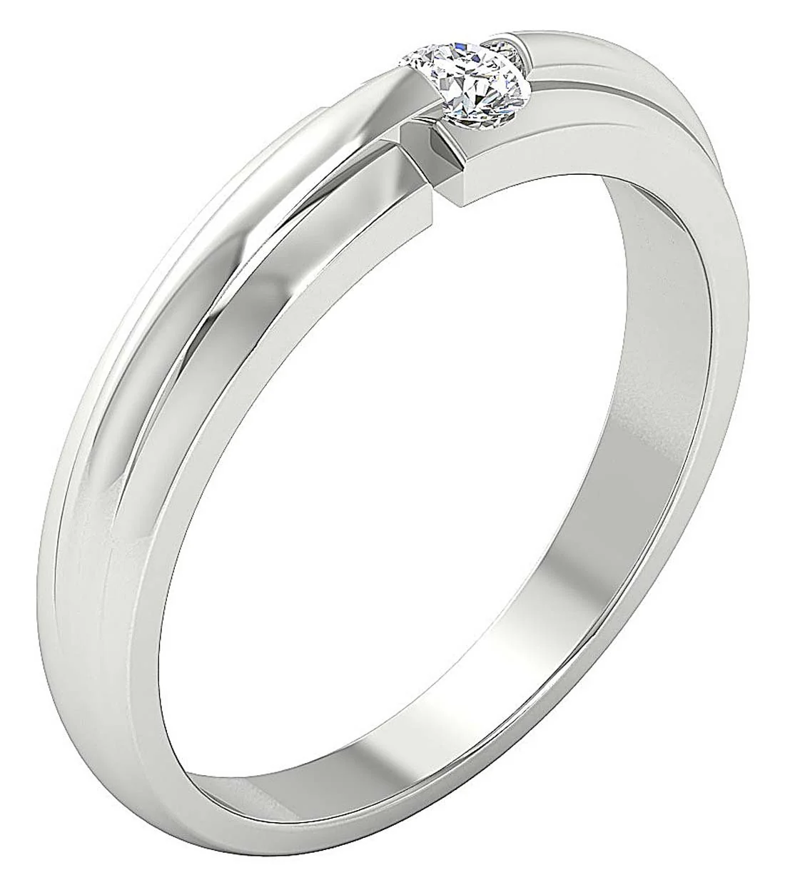 0.20ct Round Cut Natural Diamond Solitaire Ring in 14k/18k White, Yellow, Rose Gold