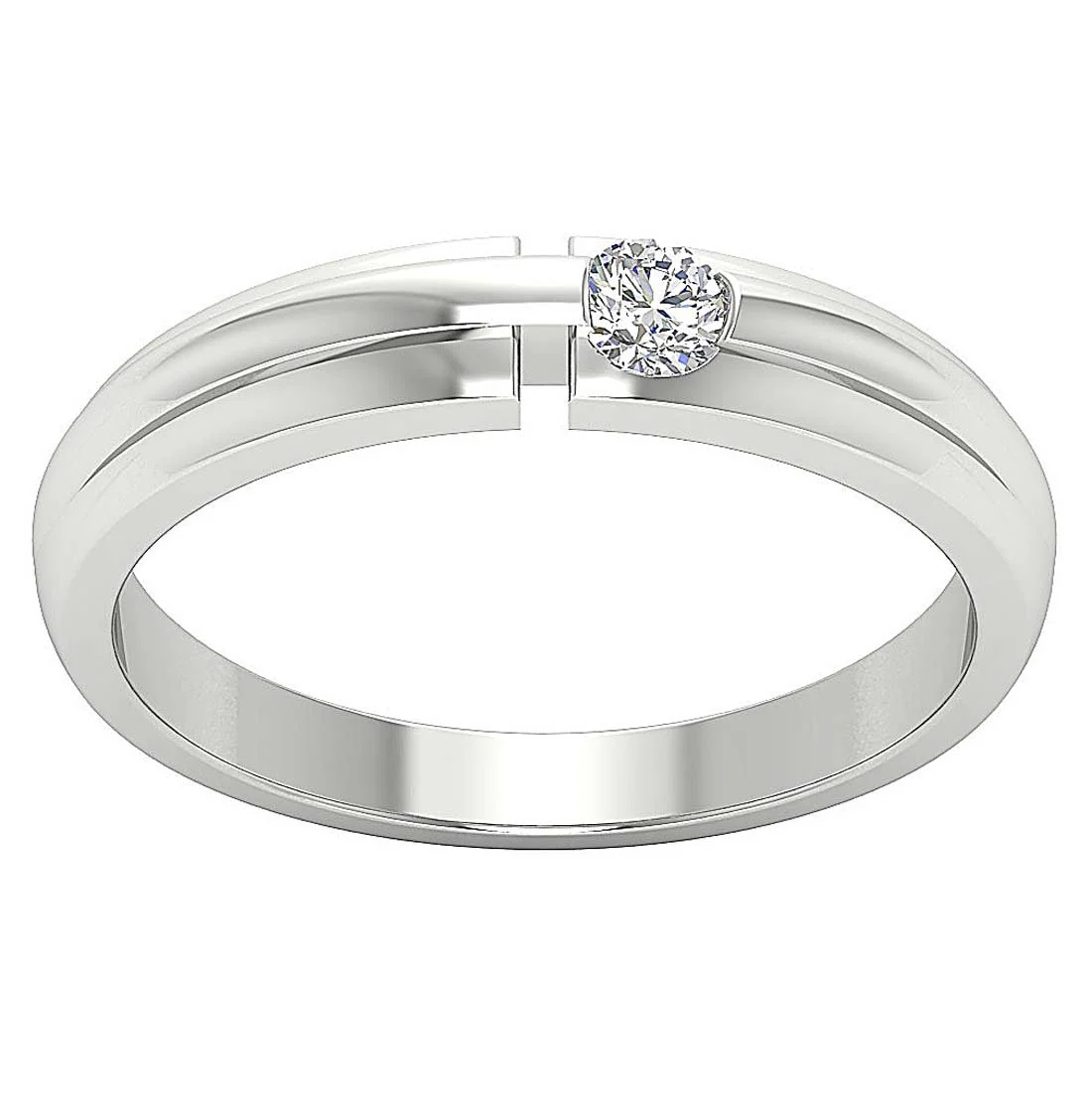 0.20ct Round Cut Natural Diamond Solitaire Ring in 14k/18k White, Yellow, Rose Gold - Image 5