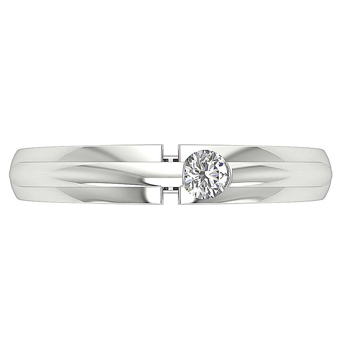 0.20ct Round Cut Natural Diamond Solitaire Ring in 14k/18k White, Yellow, Rose Gold - Image 6