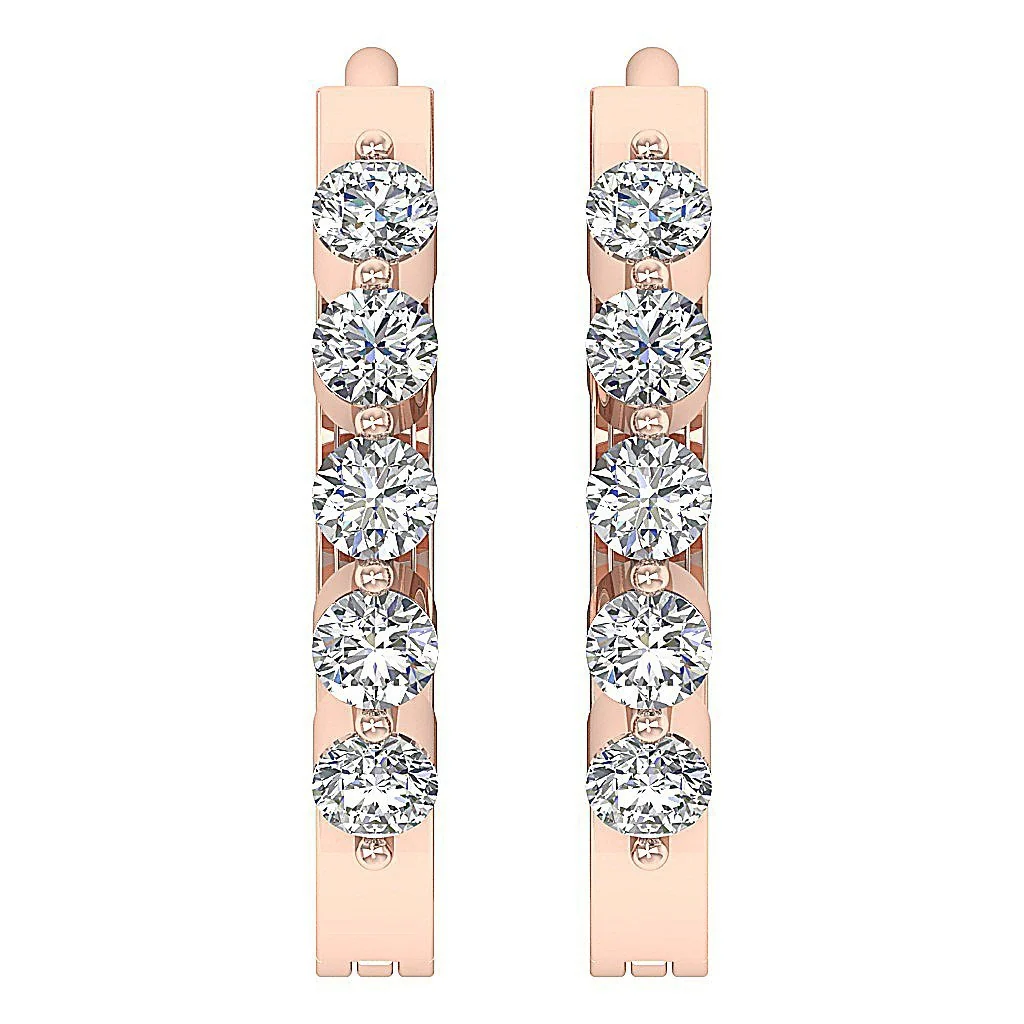 The Richard Natural Round Diamond 14K White Gold Hoop Earring Appraisal - Image 6
