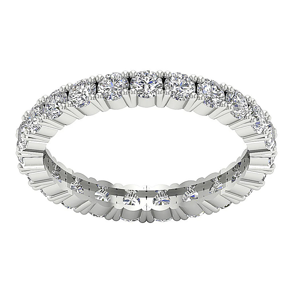 The Ricky 2.30 Carat Natural Round Diamond Eternity Wedding Ring Appraisal - Image 4