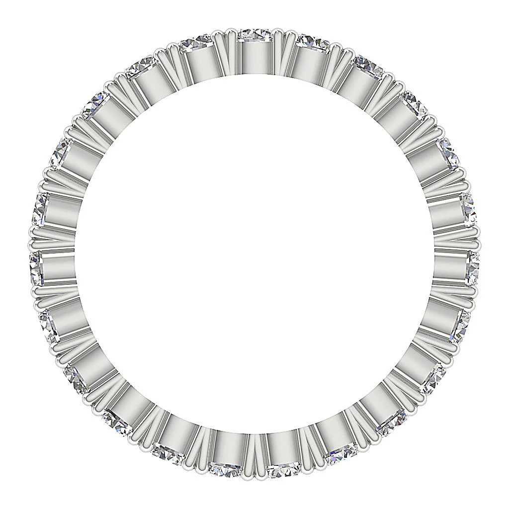 The Ricky 2.30 Carat Natural Round Diamond Eternity Wedding Ring Appraisal - Image 6
