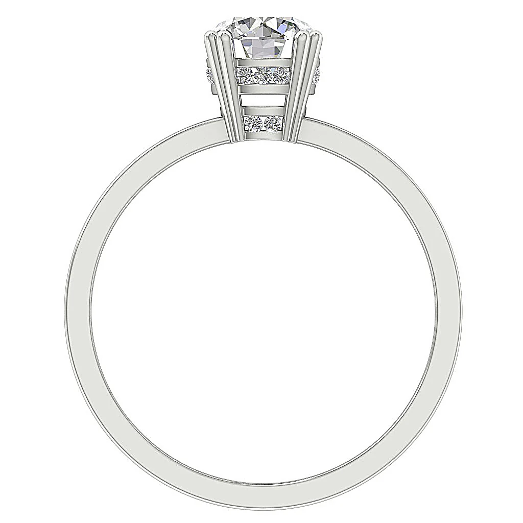 The Rodney Classsic Solitaire Engagement Ring Natural Diamond 14K Solid Gold - Image 5