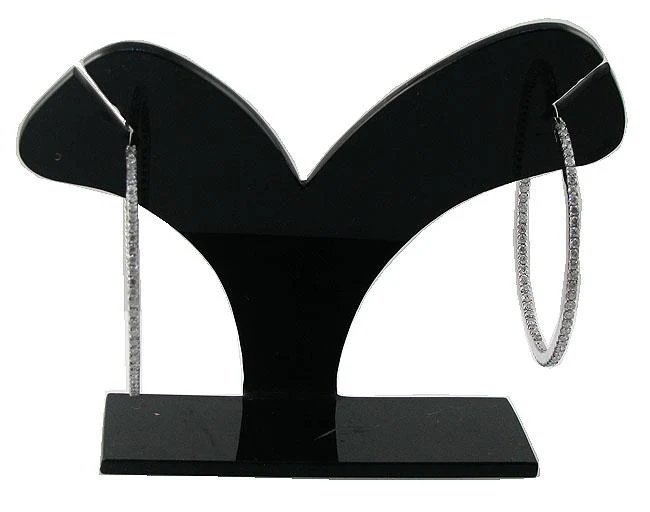 The Rowan Natural Round Diamond 3.30 Carat In Outside Hoops Earring 14K Gold - Image 7