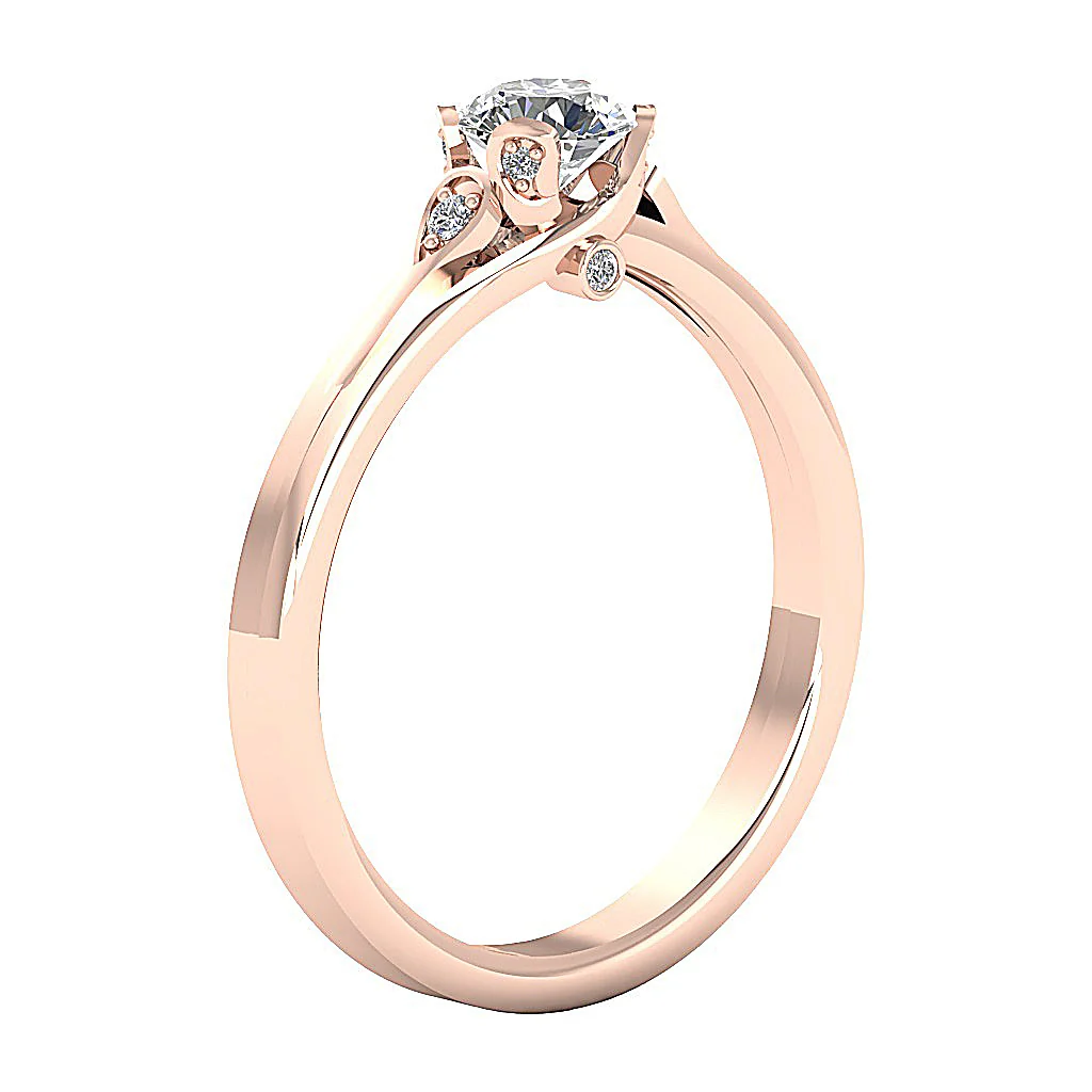 Elegant Genuine Diamond Solitaire Engagement Ring I1/SI1/VS1 0.60Ct 14k Solid Gold Appraisal - Image 2