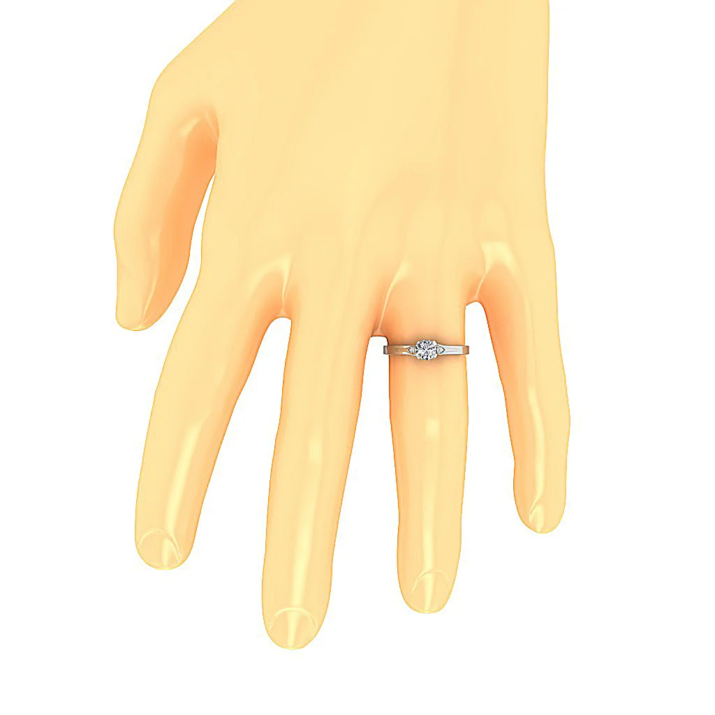 Elegant Genuine Diamond Solitaire Engagement Ring I1/SI1/VS1 0.60Ct 14k Solid Gold Appraisal - Image 7