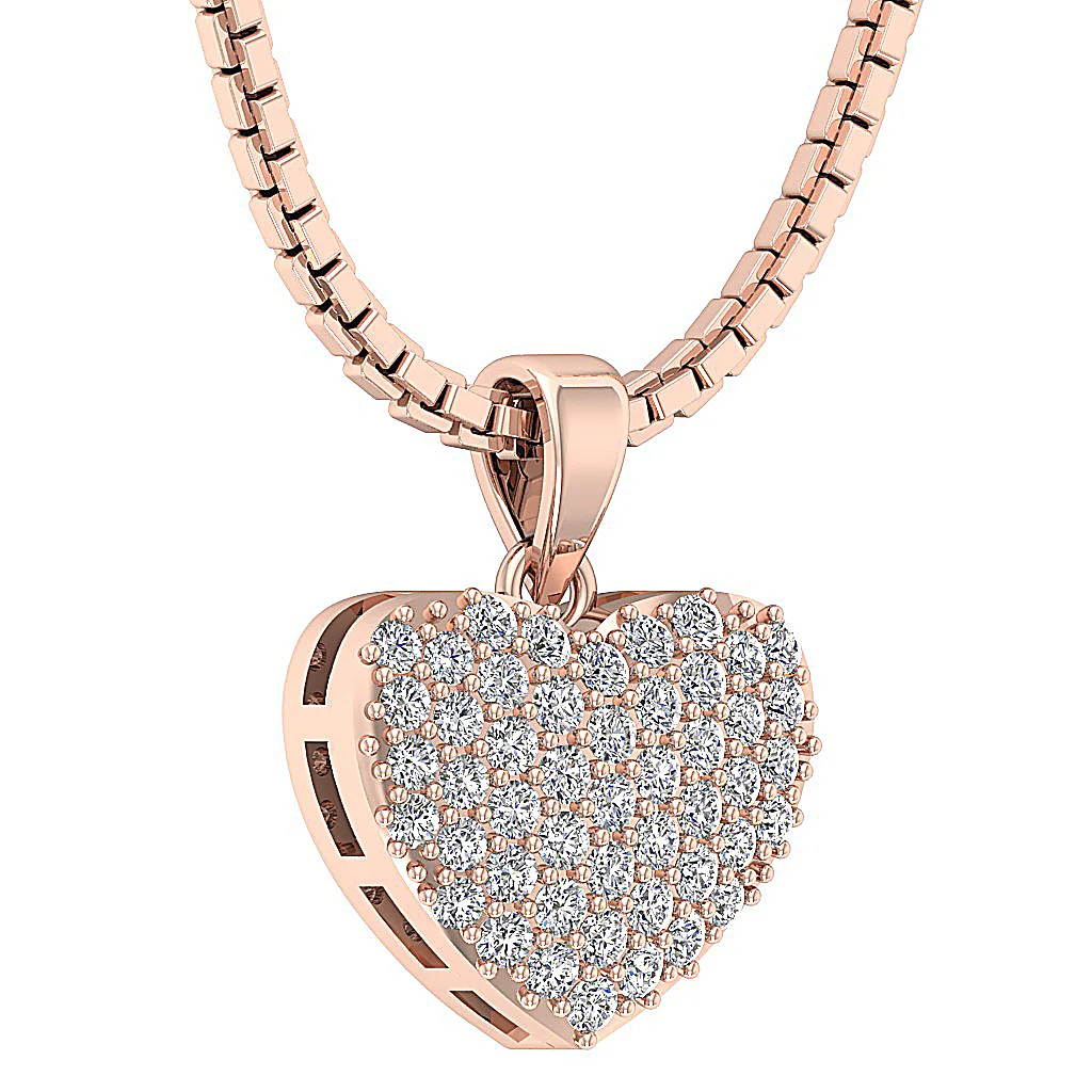 The Saint Love Of Heart Pendant necklace White Gold With Diamond For Her - Image 10