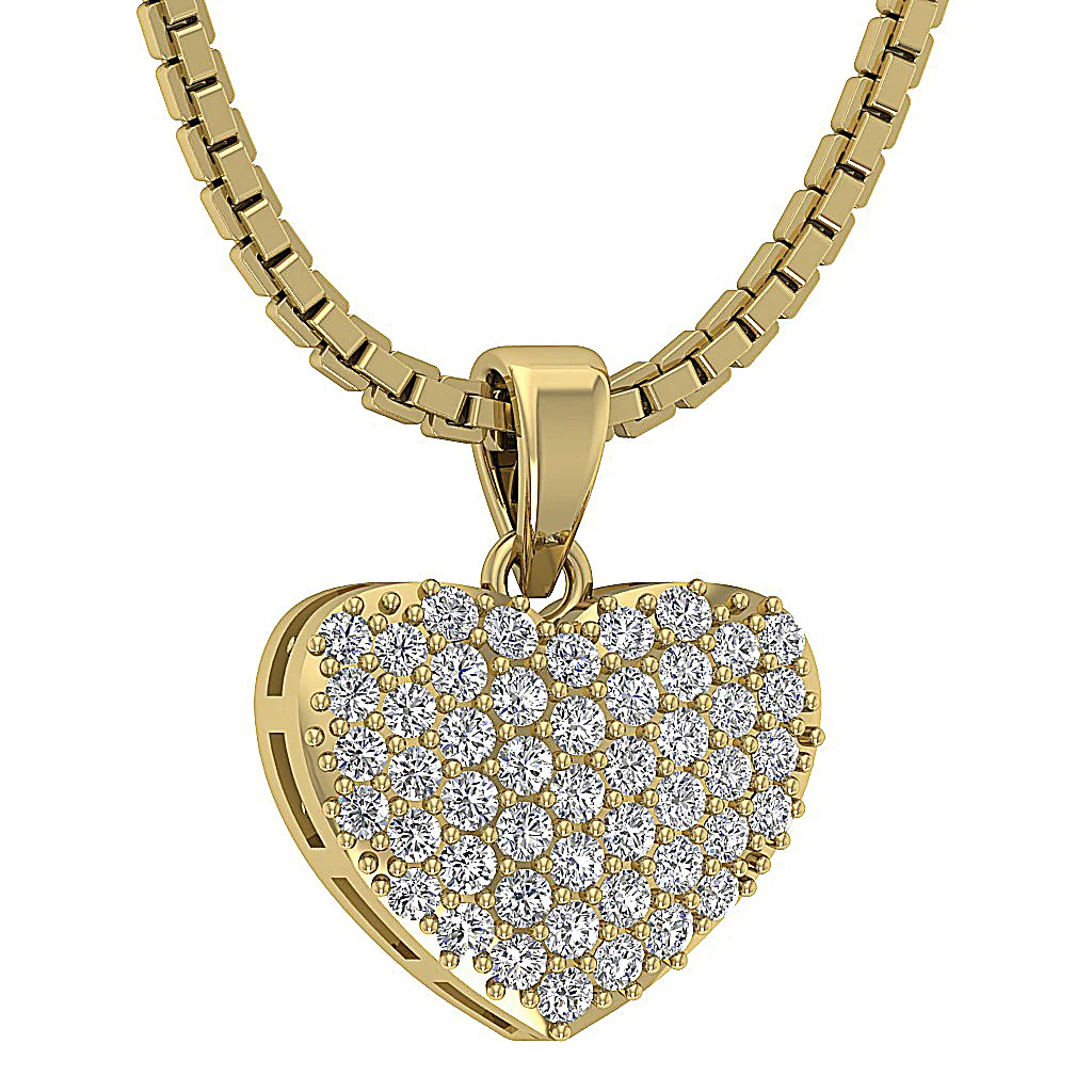 The Saint Love Of Heart Pendant necklace White Gold With Diamond For Her - Image 7