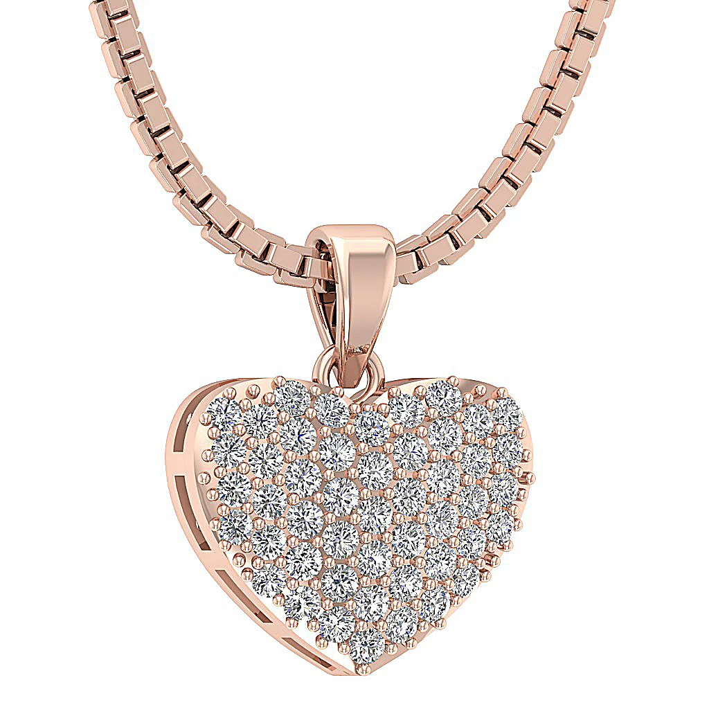 The Saint Love Of Heart Pendant necklace White Gold With Diamond For Her - Image 8