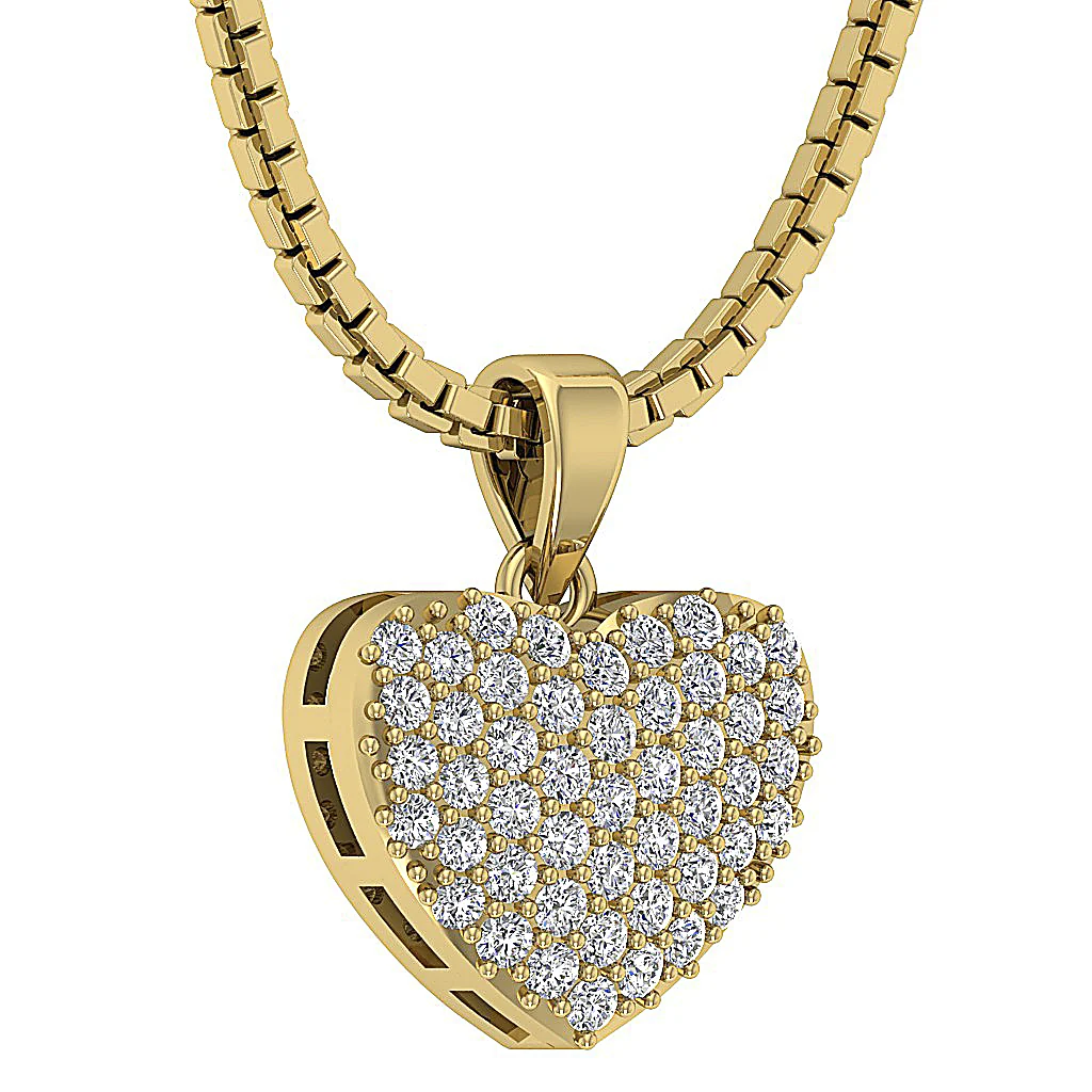 The Saint Love Of Heart Pendant necklace White Gold With Diamond For Her - Image 9