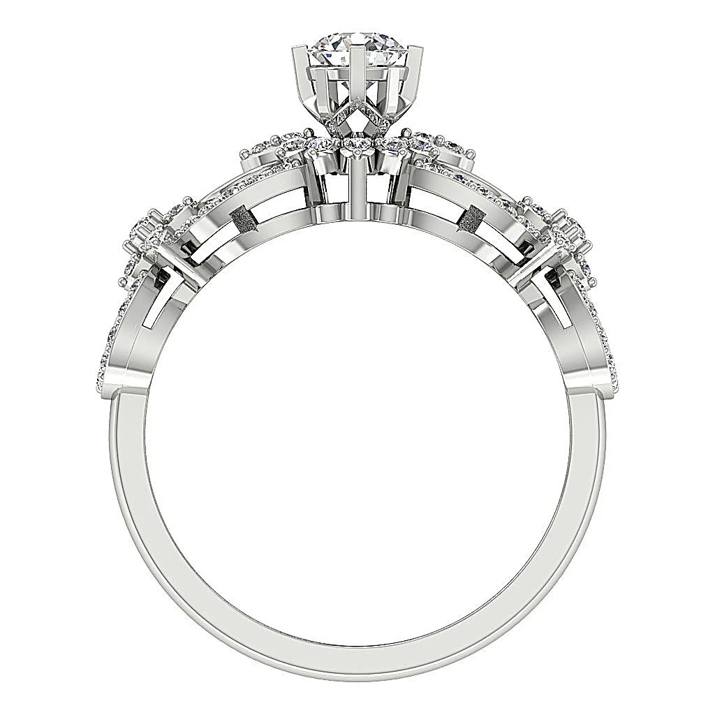 The Salma Excellent Round Cut Diamond Solitaire Engagement Ring 14K Gold Appraisal - Image 3