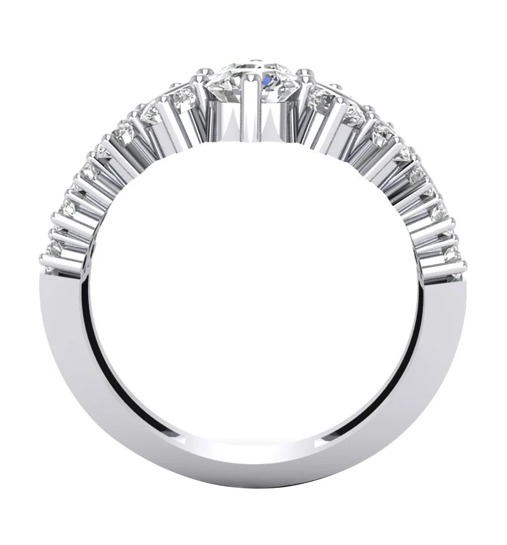The Saoirse Journey Natural Diamond Solitaire Engagement Ring 14K Rose Gold - Image 4