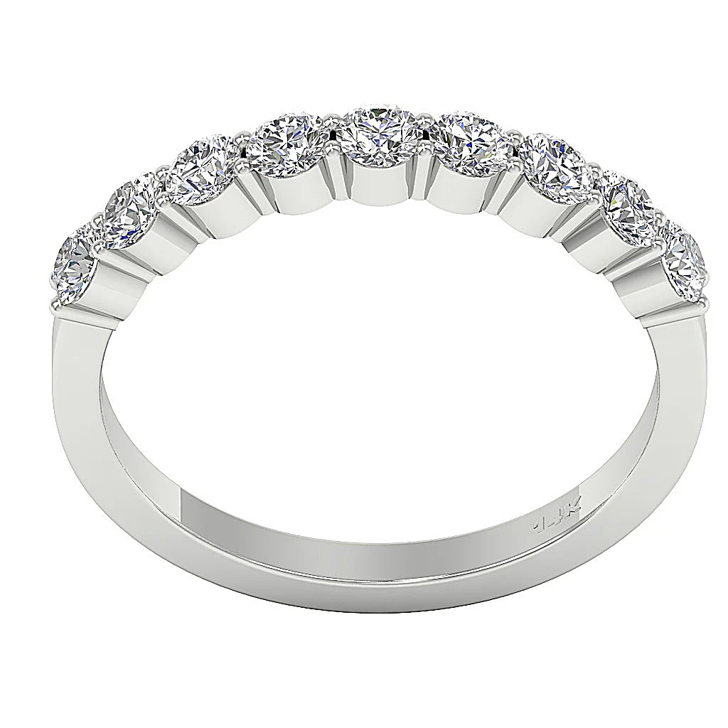 The Sarahi 14K White Yellow Rose Gold Round Cut Diamond Engagement Ring