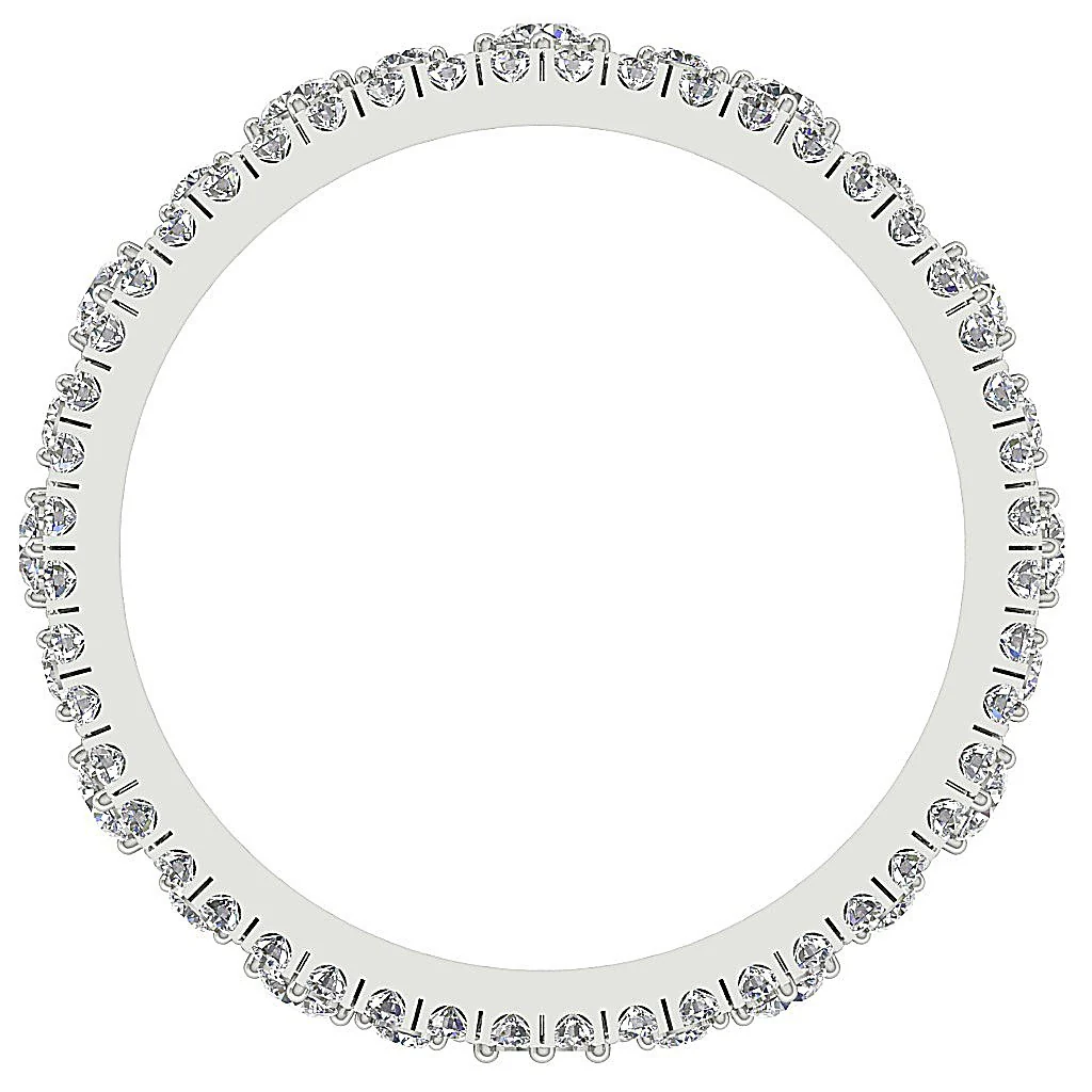 The Sergio Beautiful Multi Round Cut Diamond Yellow Gold Full Eternity Ring For Women - Image 5