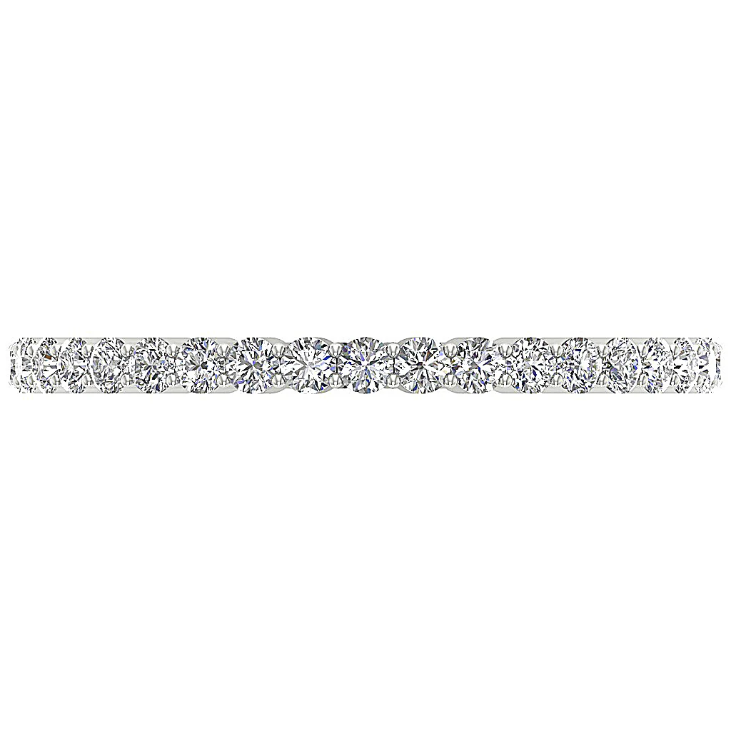 The Spencer Stackable Full Eternity Round Cut Diamond Ring 14K Solid Yellow Gold - Image 5