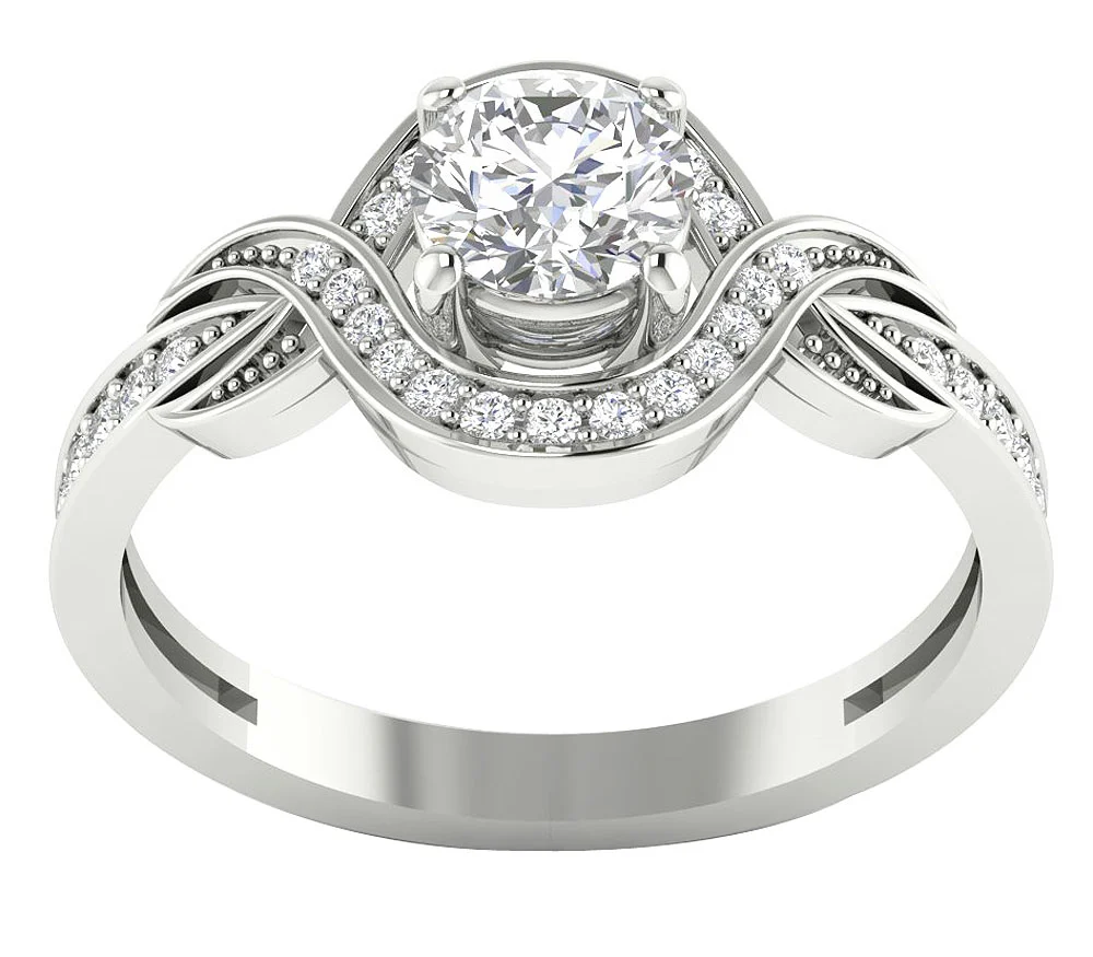 The Stormi For Women Natural Diamond Ring 14K Solid Gold Solitaire Engagement Band - Image 4
