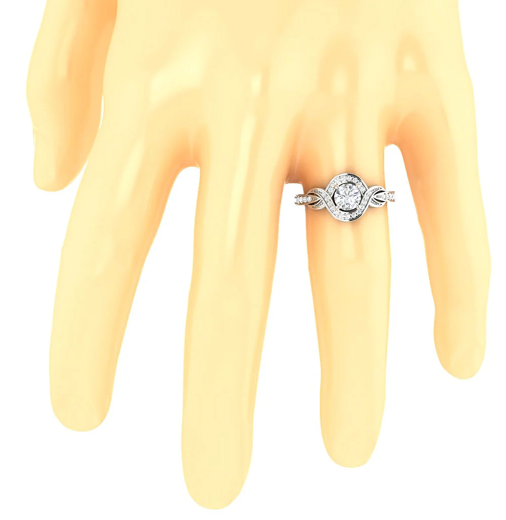 The Stormi For Women Natural Diamond Ring 14K Solid Gold Solitaire Engagement Band - Image 7