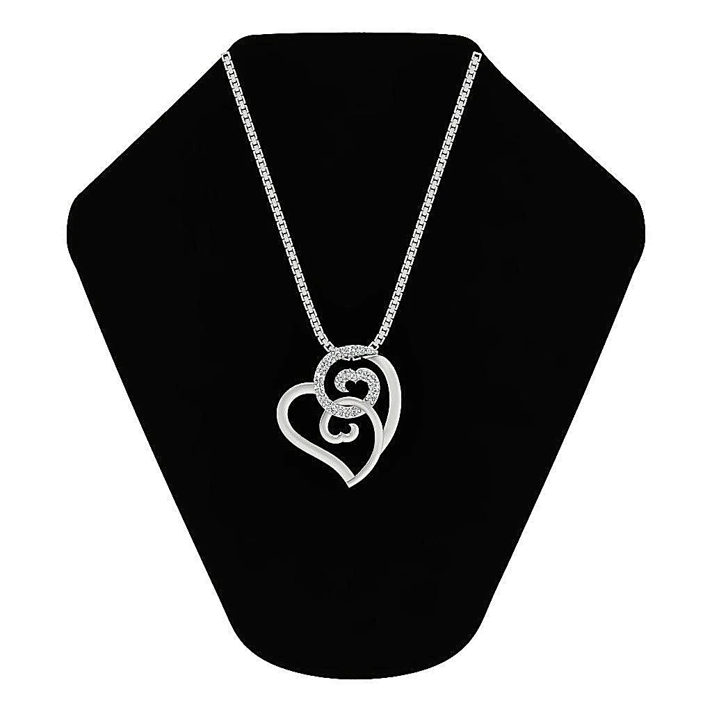 The Sullivan Fancy Heart Shape Round Cut Diamond Pendant Prong Set Yellow Gold - Image 7