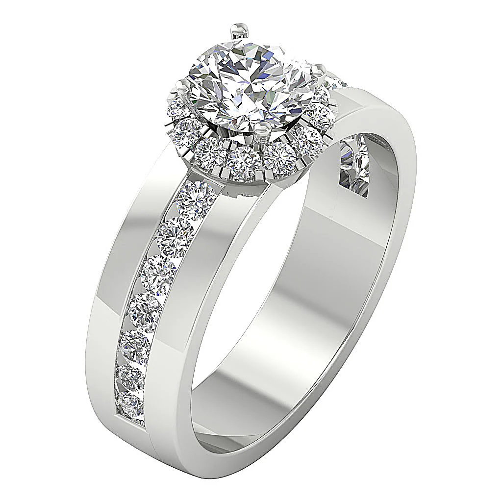 Handmade Round Diamond 14k Rose Gold I1/SI1 G 2.05Ct Solitaire Engagement Ring For Her - Image 2