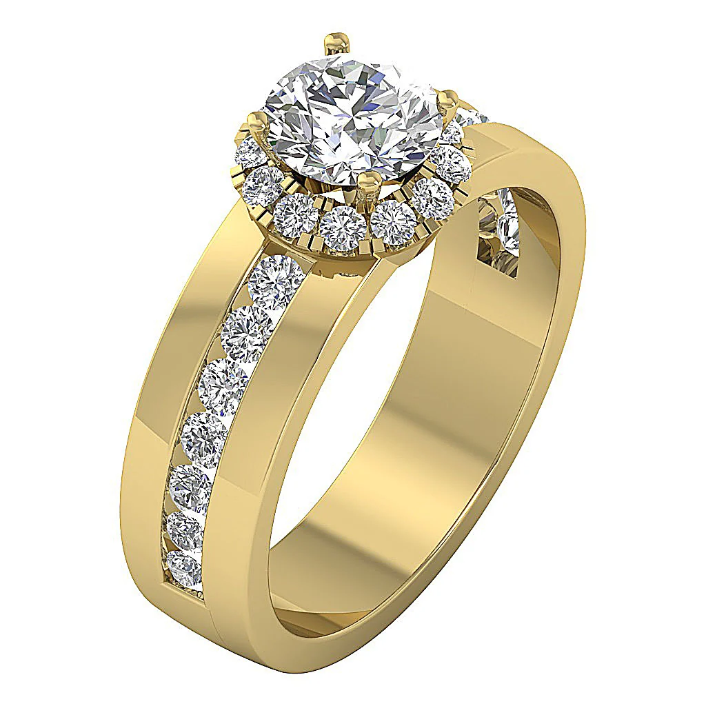 Handmade Round Diamond 14k Rose Gold I1/SI1 G 2.05Ct Solitaire Engagement Ring For Her - Image 3