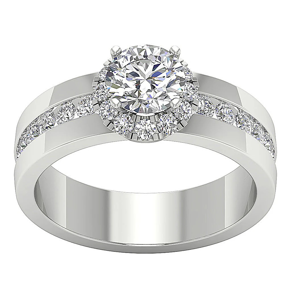 Handmade Round Diamond 14k Rose Gold I1/SI1 G 2.05Ct Solitaire Engagement Ring For Her - Image 4