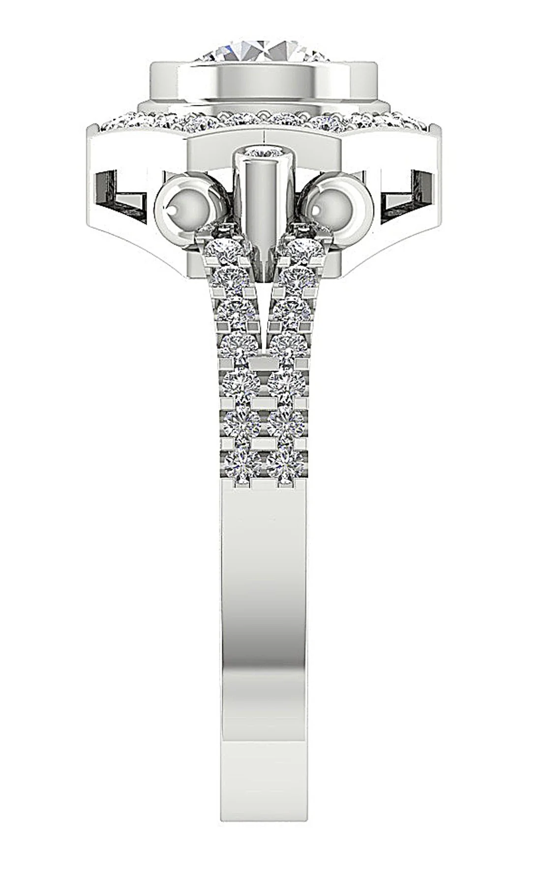 The Tinsley Solitaire Engagement Ring For Women 14K White Ring Natural Diamond - Image 6