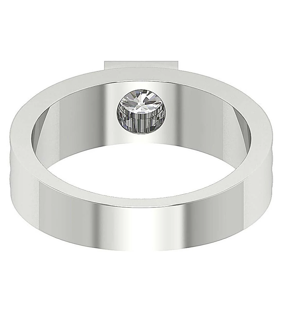 The Rayan Designer Mens Engagement Band Natural Diamond Yellow Gold Ring 6.90 MM - Image 7