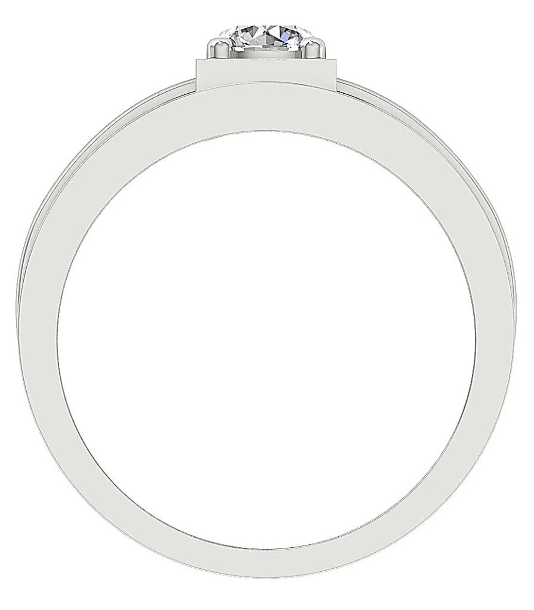 The Rayan Designer Mens Engagement Band Natural Diamond Yellow Gold Ring 6.90 MM - Image 8