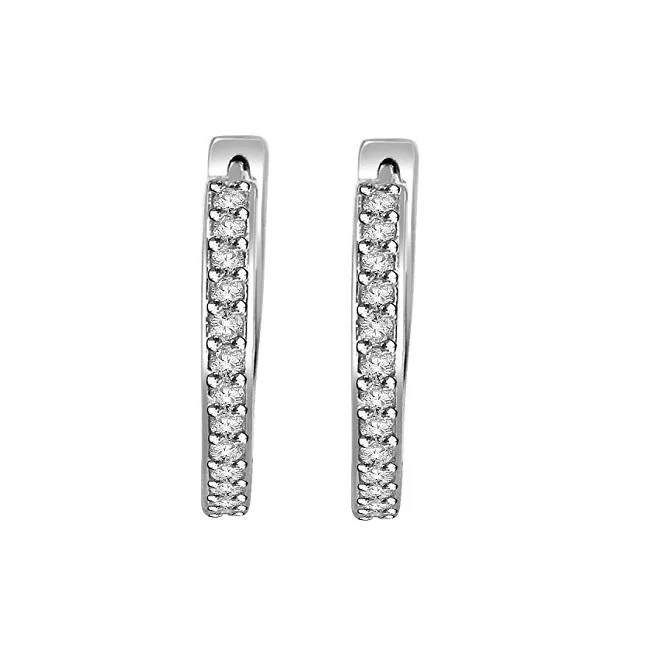 The Victor 14K Solid Gold Genuine Diamond Pave Set Hoop Earring Appraisal - Image 3