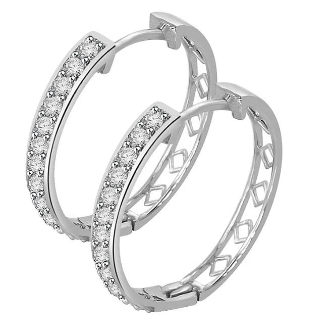 The Victor 14K Solid Gold Genuine Diamond Pave Set Hoop Earring Appraisal - Image 4