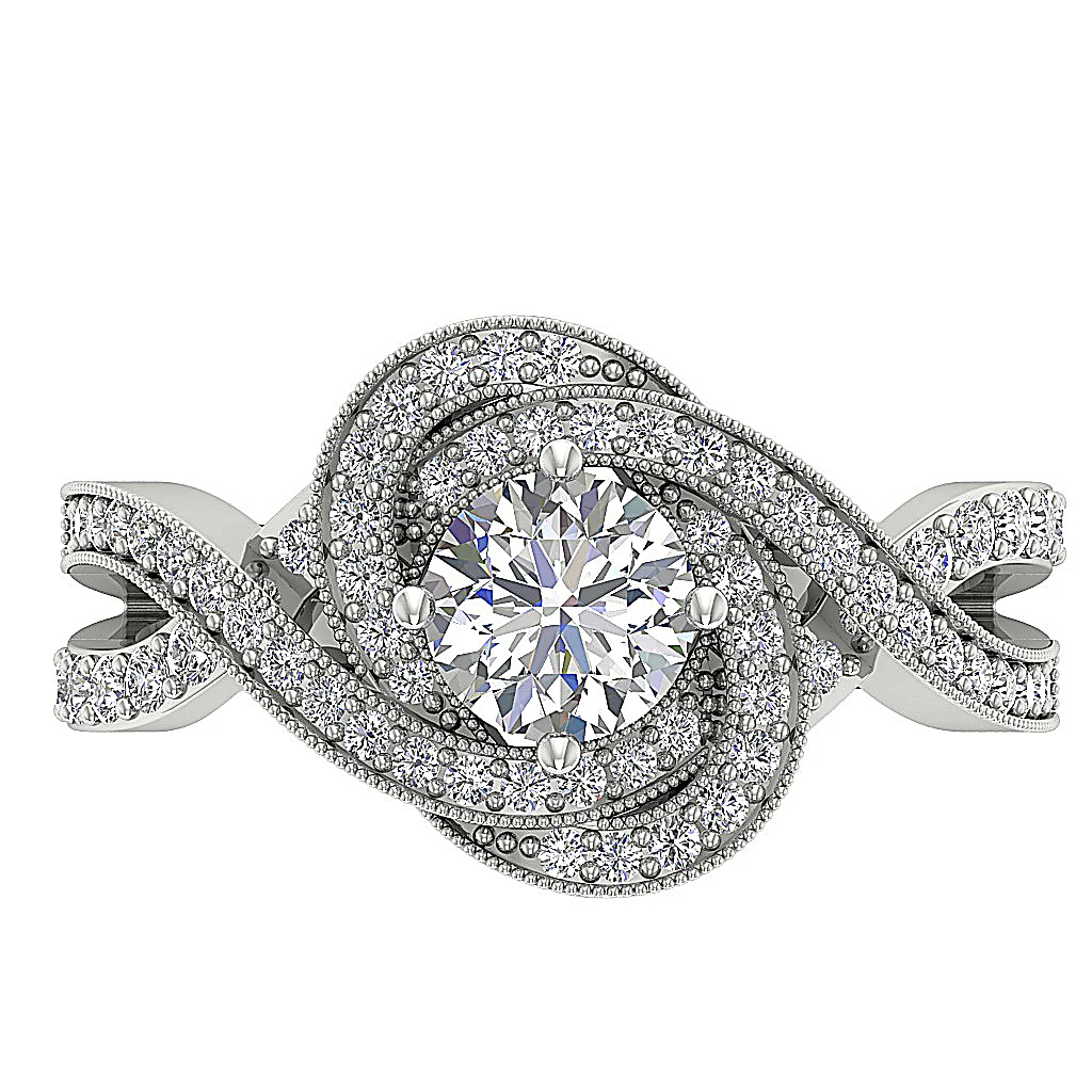 The Yahya Natural Round Diamond 14K Rose Gold Solitaire Engagement Ring - Image 6