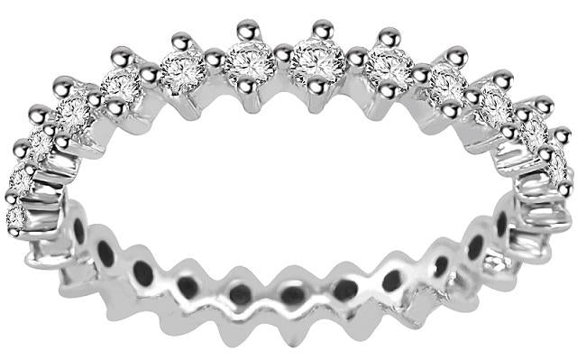 The Zamir Elegant Natural Diamond Full Eternity Anniversary Ring 14K Gold