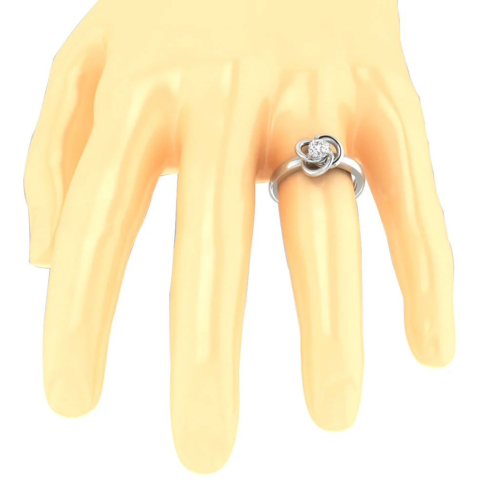 The Zaria 3 Prong Set Solitaire Natural Diamond Engagement Ring 14K Rose Gold - Image 6