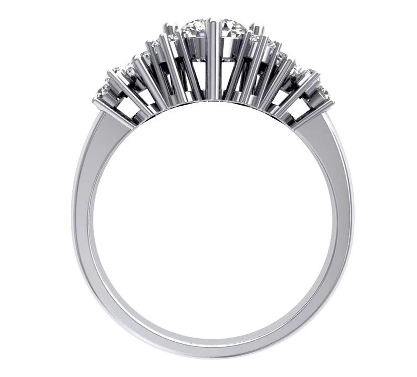 The Zora Genuine Diamond 14K Solid Yellow Gold Solitaire Engagement Ring - Image 4